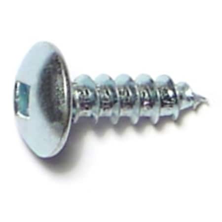Midwest Fastener Sheet Metal Screw, #10 x 5/8 in, Zinc Plated Steel Truss Head Square Drive, 40 PK 30814